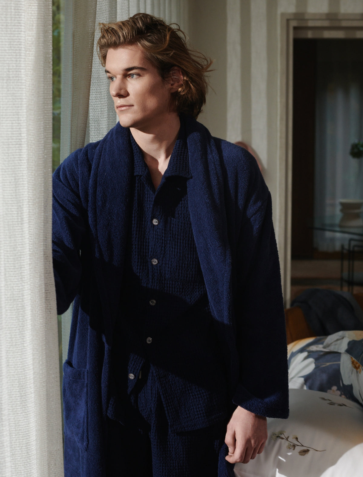 BIARRITZ badjas | blue ink