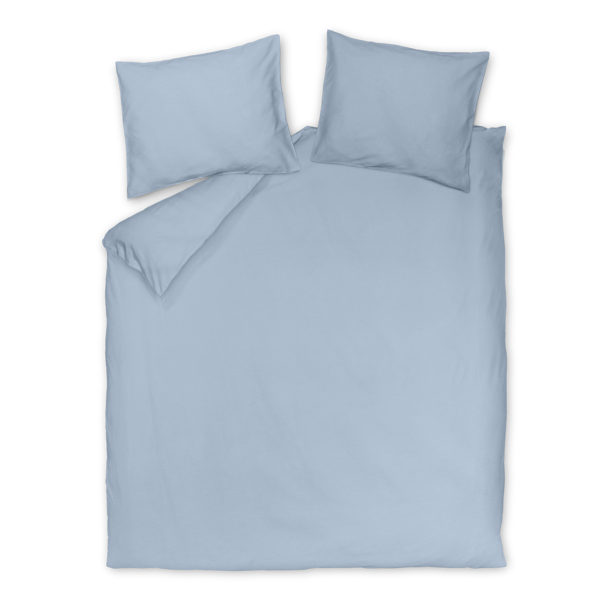 WASHED COTTON dekbedovertrekset | powder blue