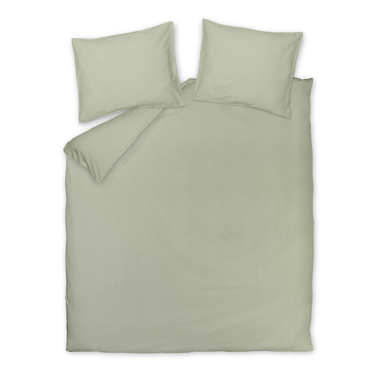 Cotton Breeze dekbedovertrekset | smoke green