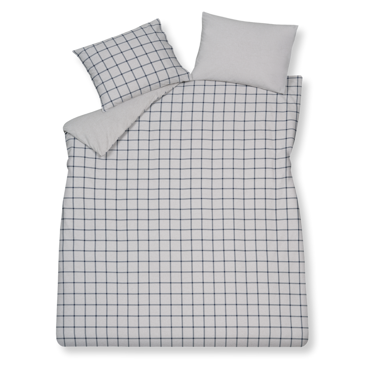 Flanel Dundee XL dekbedovertrekset | blue ink