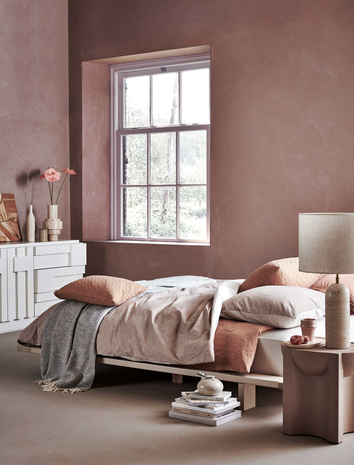HOME TRENTO dekbedovertrekset | rusty brown