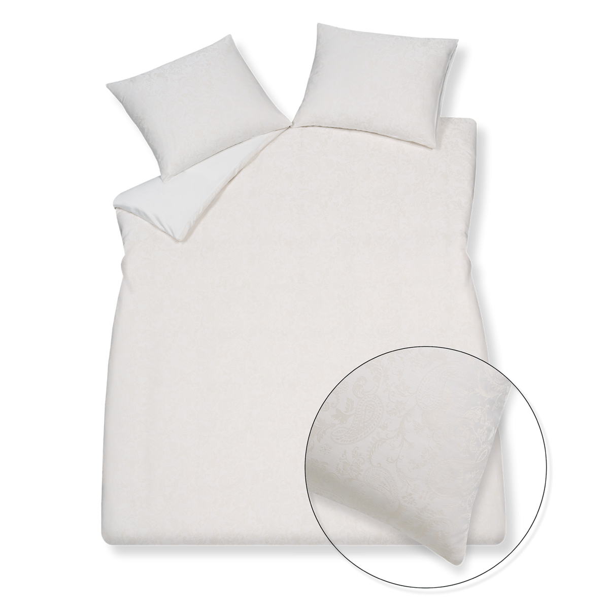 PURITY LUCCA dekbedovertrek XL | offwhite