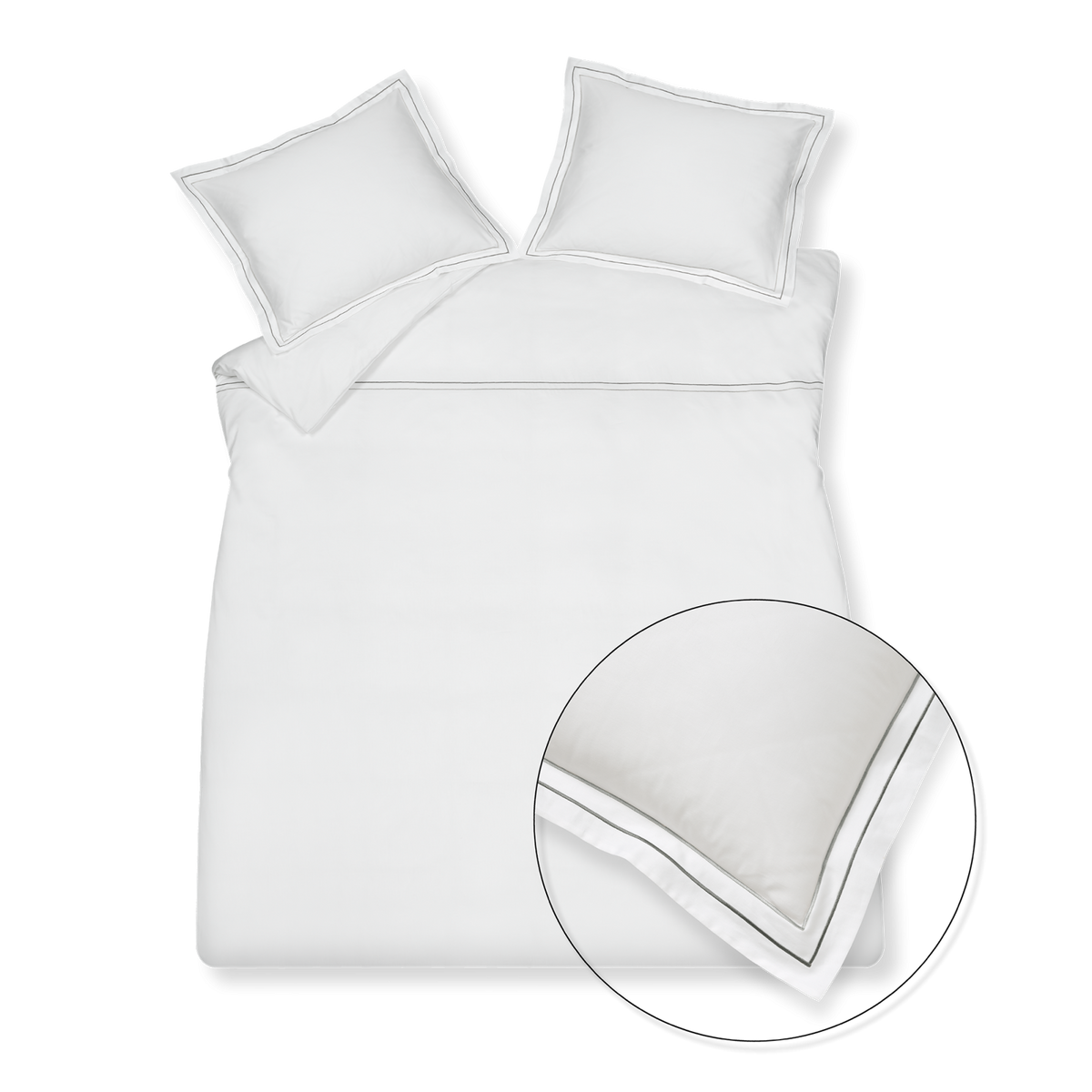 PURITY NAPELS dekbedovertrek XL | off black